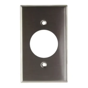 Pack 2 Placa Contacto M/vuelta Leviton Lv84020-40 Acero Inox